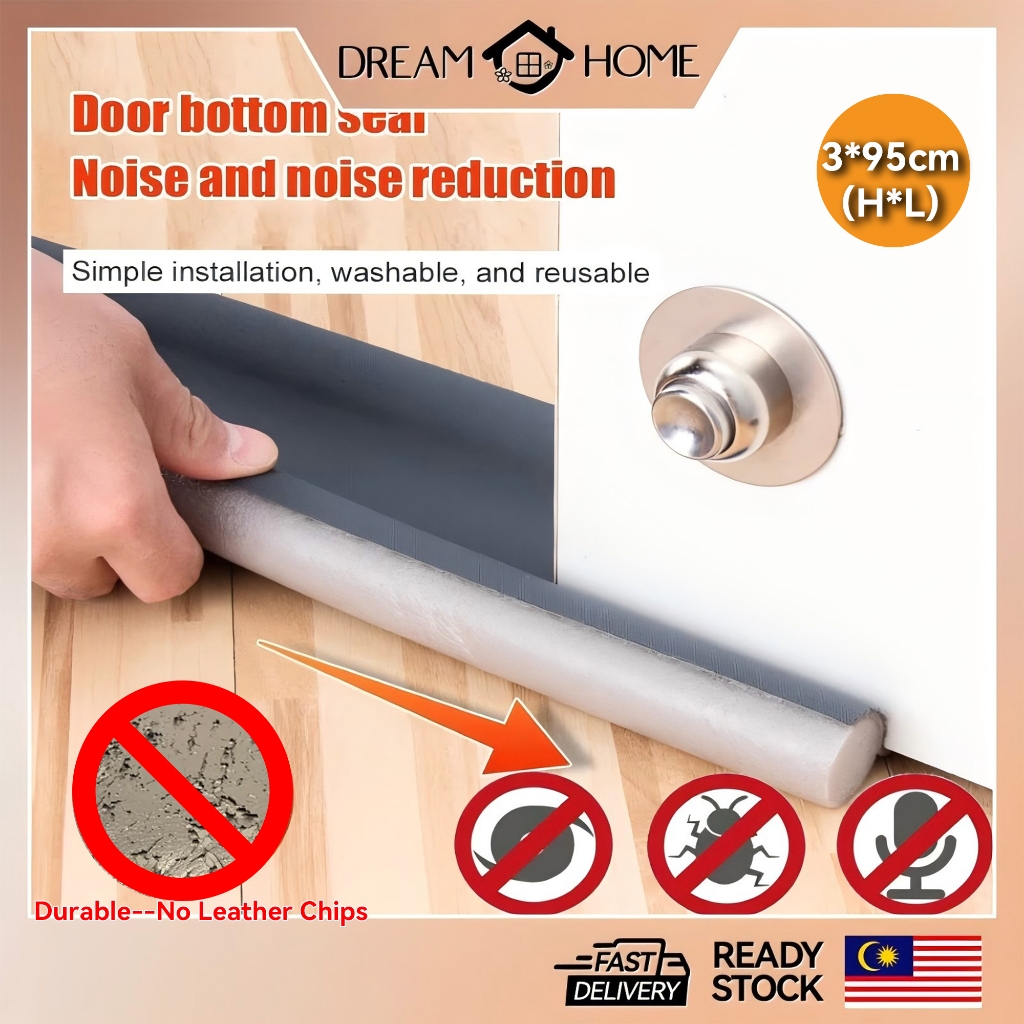 95CM Mute Door Gap Bottom Seal Dust Sound Wind Proof Insect Blocker Stopper Sealing Strip penyendal bawah pintu 門縫密封條