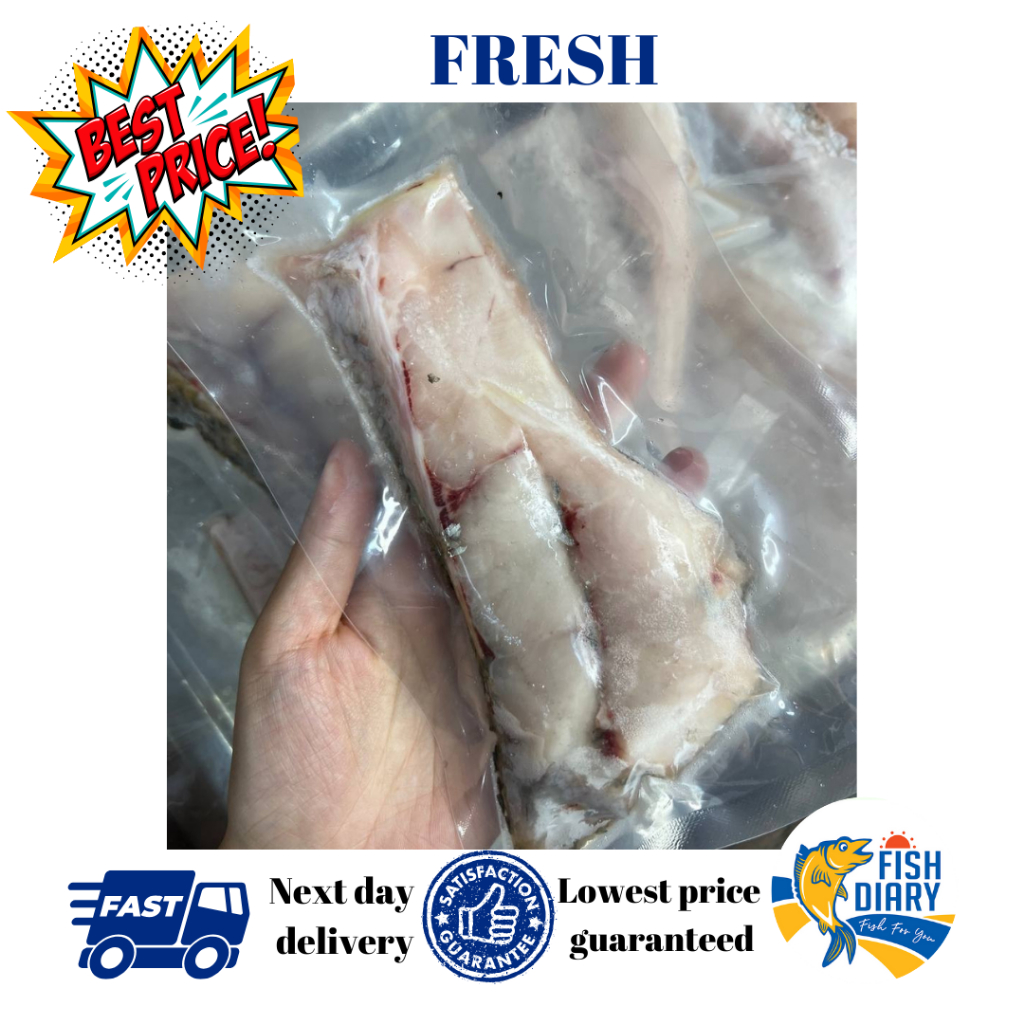 【Penang area】FRESH SIAKAP FILLET SLICE 2/3PCS ( KIRIMI CUTTING ) 130G to 180G (Penang FREE DELIVERY for purchase RM120+)