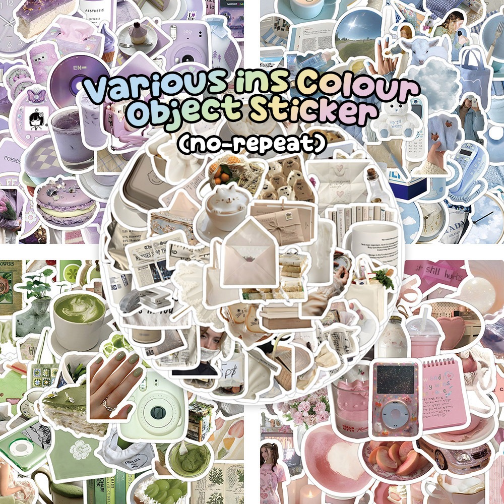 Whitespace Various ins Color Object Sticker Series Journal Korean Scrapbooking Aesthetic Stickers