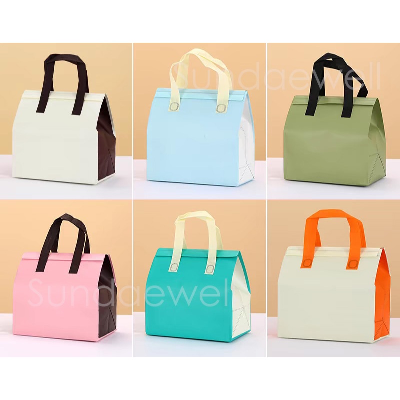 Food Drinks Insulation Bag Goodies Delivery Cooler Storage Keep Warm Gift 保温袋 Tahan Suhu Picnic Ice Cream Sejuk Panas
