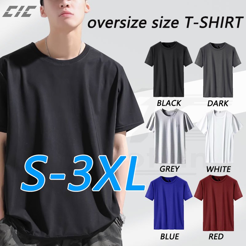 CC T Shirt Oversized Plus Size Unisex Premium Cotton Round Neck Half Sleeve Baju Lelaki Tshirt Oversize Short Sleev