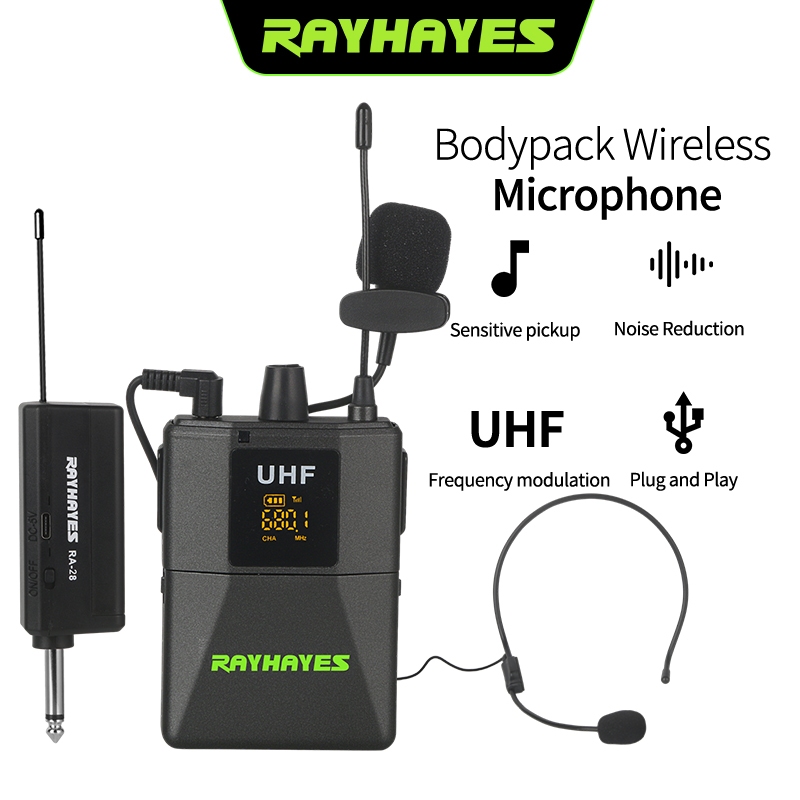 RAYHAYES Lapel Microphone Wireless RA-28 Lecture/Teaching/Recording Video Noise Reduction Wireless