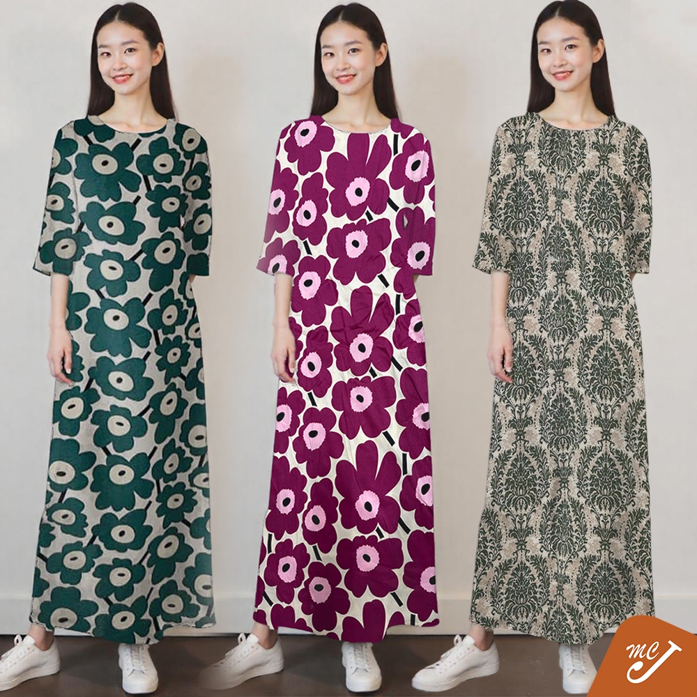 McJoden - WAKA Lengan Suku dan Lengan Panjang Women Kaftan Dress