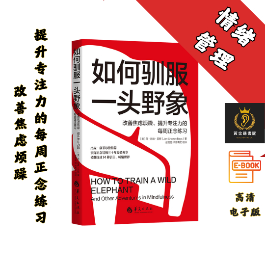 【改善焦虑烦躁、提升专注力的每周正念练习 】《如何驯服一头野象》 Chatgpt | 抖音同款
