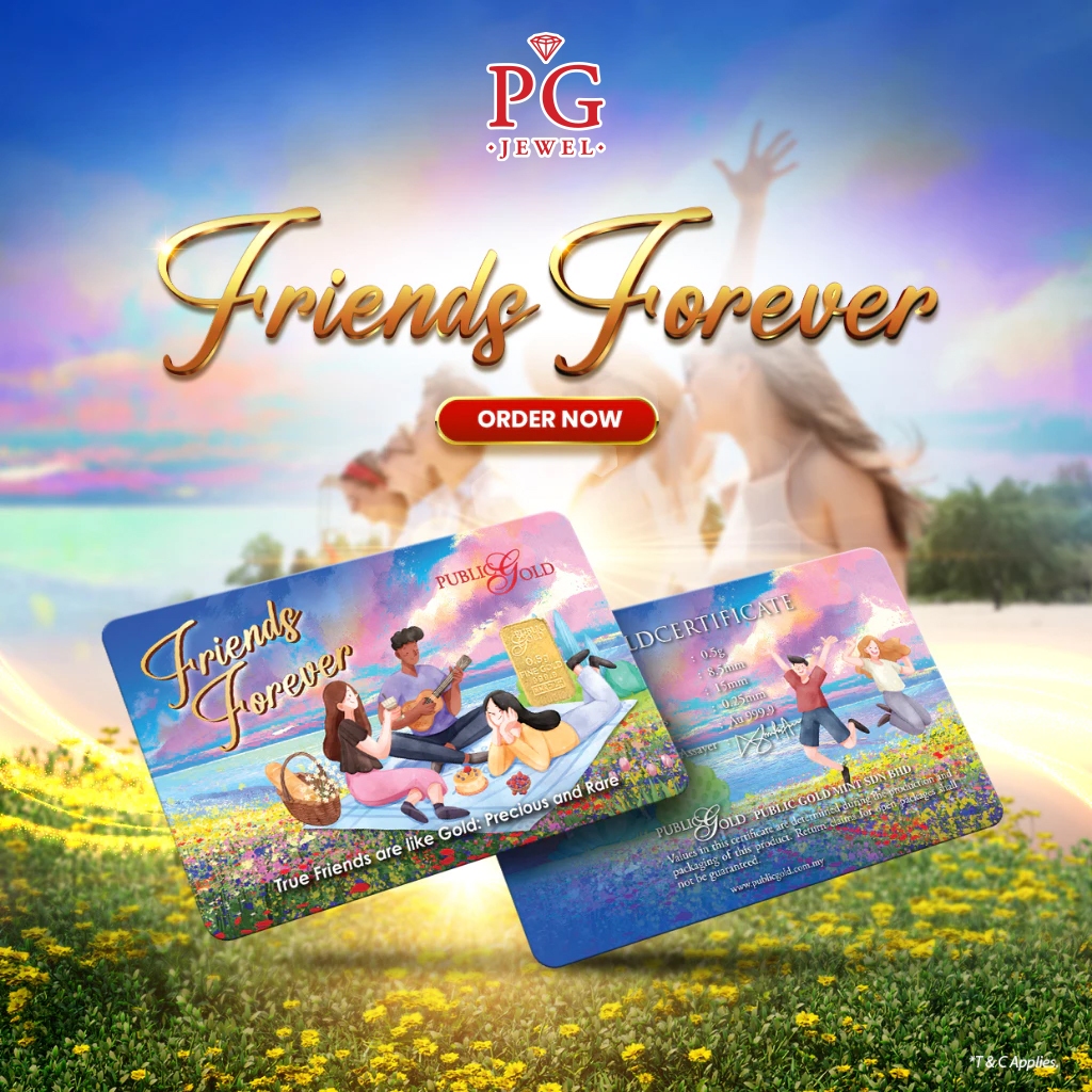 Public Gold Bullion Bar 0.5g (Au 999.9) - Friends Forever