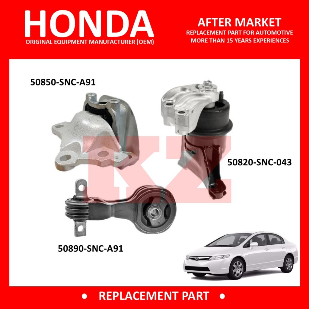 ENGINE MOUNTING KIT - HONDA CIVIC SNA 1.3 L 2006-2011 HYBIRD