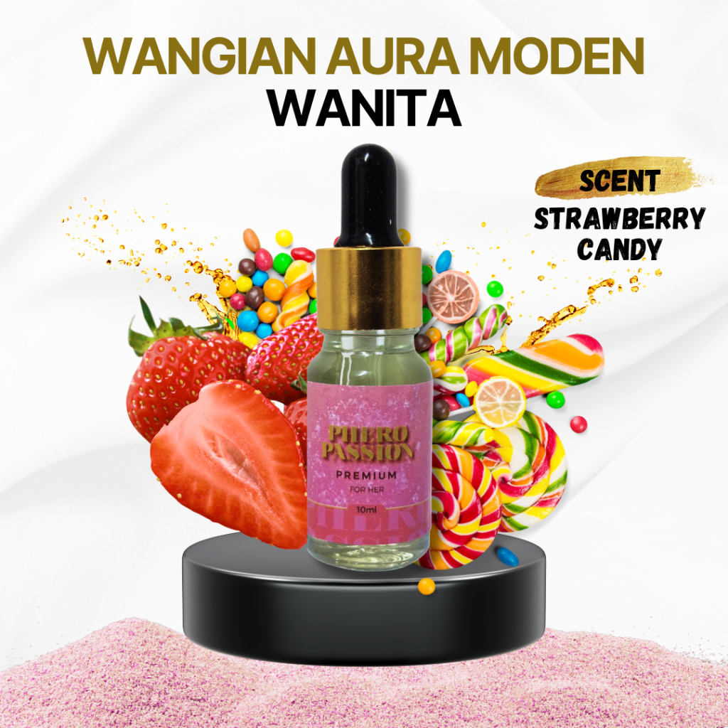 Perfume Wanita Phero Passion Premium | Wangian Pheromone Feminin | Minyak Wangi Pemikat Tahan Lama