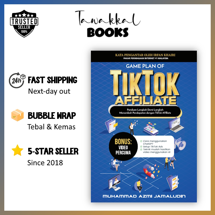 [Buku] Game Plan Of Tiktok Affiliate - Muhammad Azmi Jamaludin | Misi Niaga Marketing