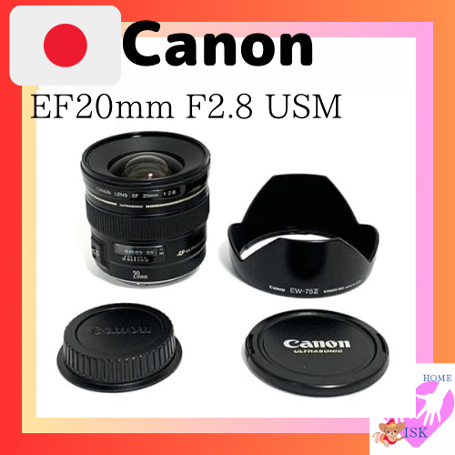 Canon Prime Lens EF20mm F2.8 USM Full-frame direct from japan used