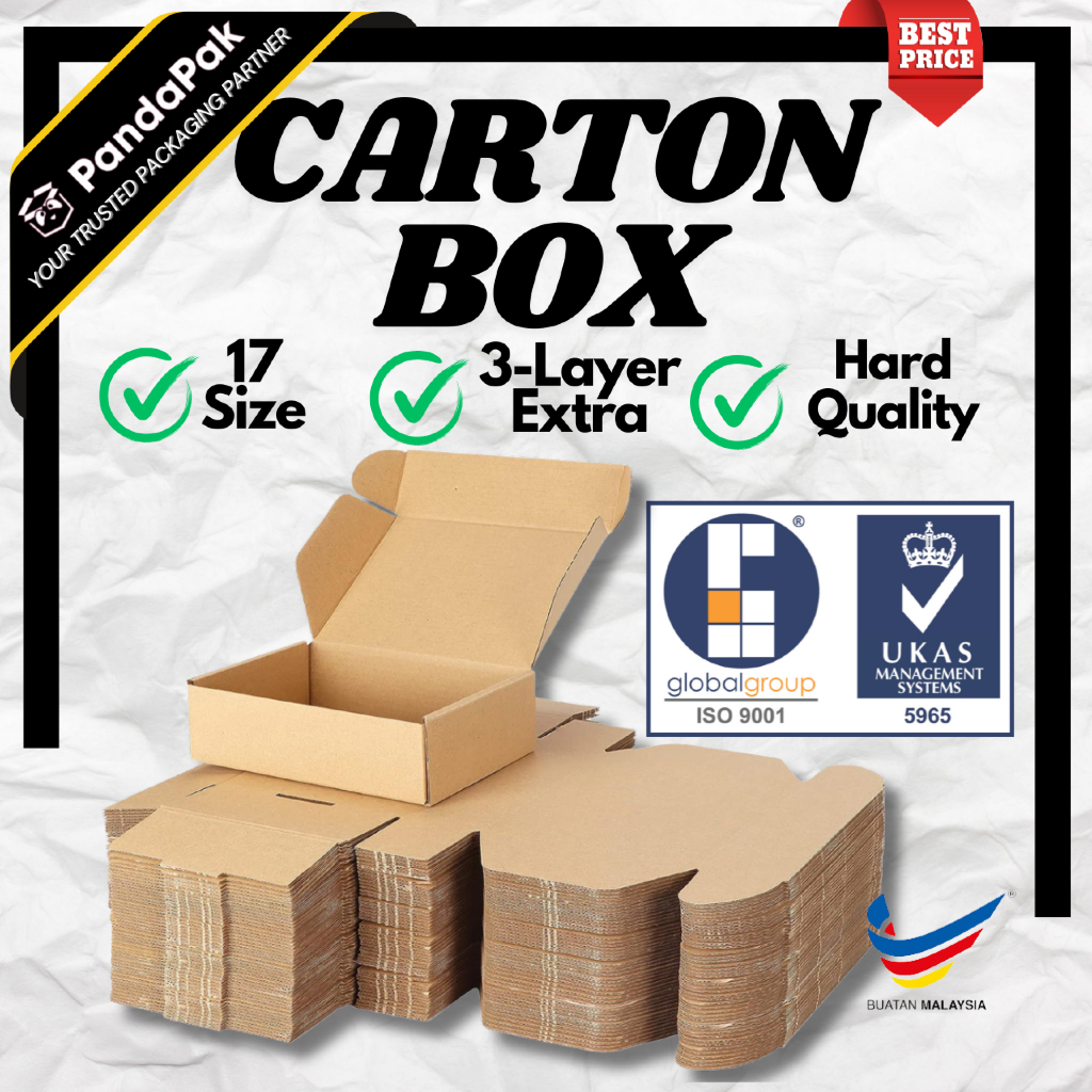 PANDAPAK Pizza Box Kotak Carton Box Packaging Box Gift Box Paper Box Box Packing Box Parcel Box