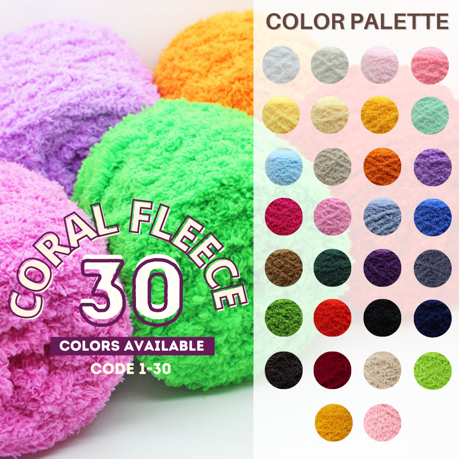 MY Ready Stock Coral Fleece Yarn 90-100G Cashmere Yarn for DIY Hand Knitting Crochet Sweater Thread Baby Yarn