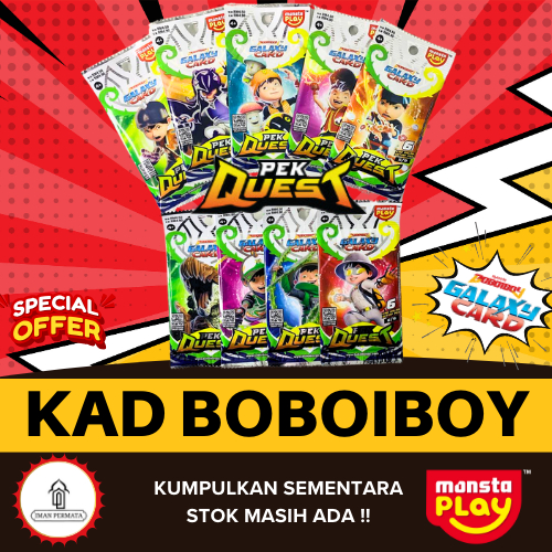 Boboiboy Galaxy Card Pek Quest