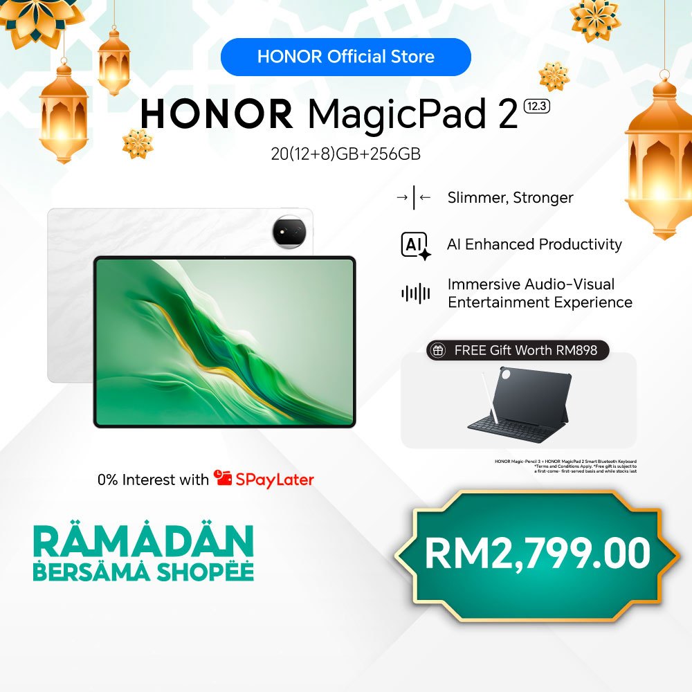 Honor MagicPad 2 12.3 Price in Malaysia & Specs - RM2799 | TechNave