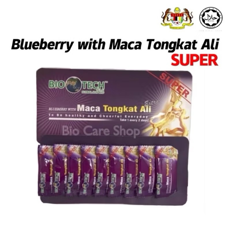 Blueberry with Maca Tongkat Ali Extra Super 1 Pack 9 Sachets