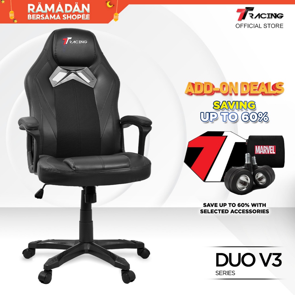 TTRacing Duo V3 Duo V4 Pro Gaming Chair Ergonomic Office Chair Kerusi Gaming Seat - 2 Years Official Warranty
