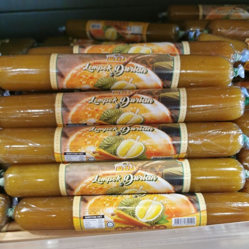 Lempok Durian Batang Durian Cake Stick 马来西亚土产 噜啦啦马六甲 纯正榴莲糕条 1stick 150gm