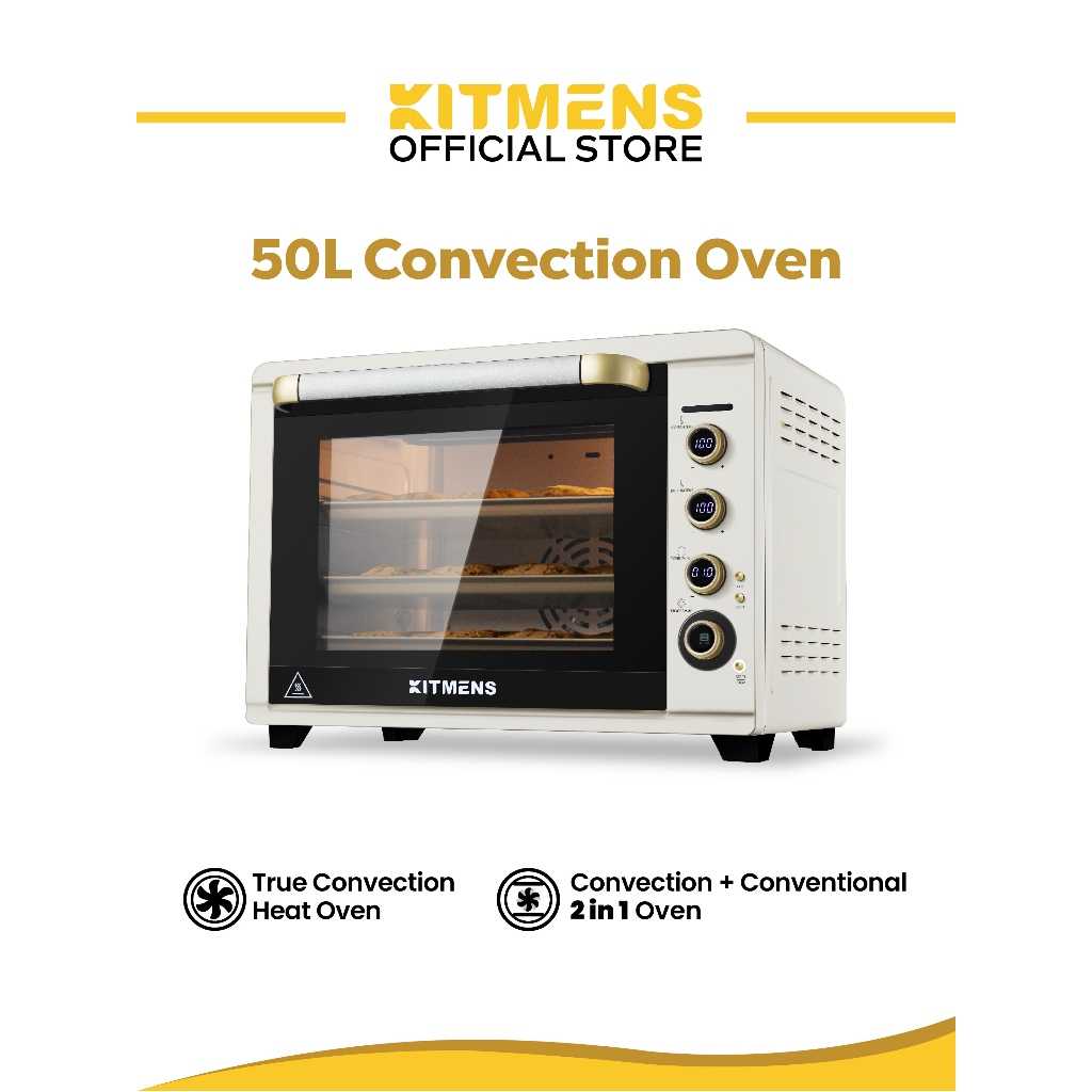 KITMENS KM-CO50 Convection Oven 50L Electric Oven Digital Fan Oven Toaster Oven Conventional Elektrik Oven Ketuhar 烤箱