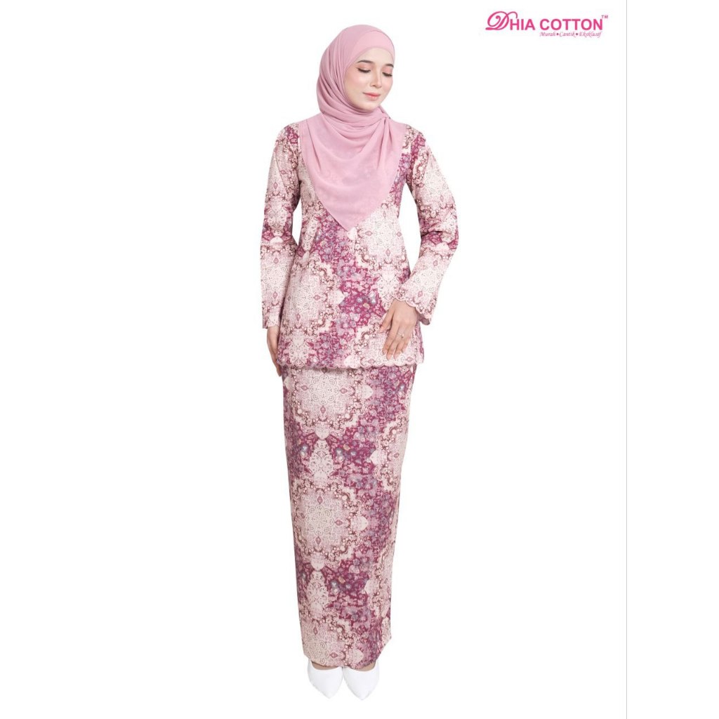 Dhia Cotton New Release Baju Kurung Cotton 1260