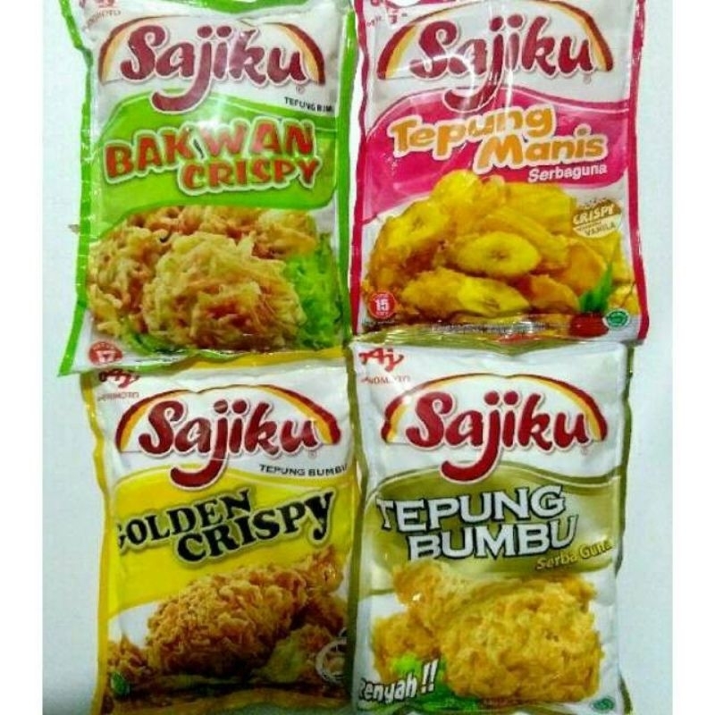 Sajiku Tepung Bumbu Renyah dan Berbumbu/kemasan 220g/70g.
