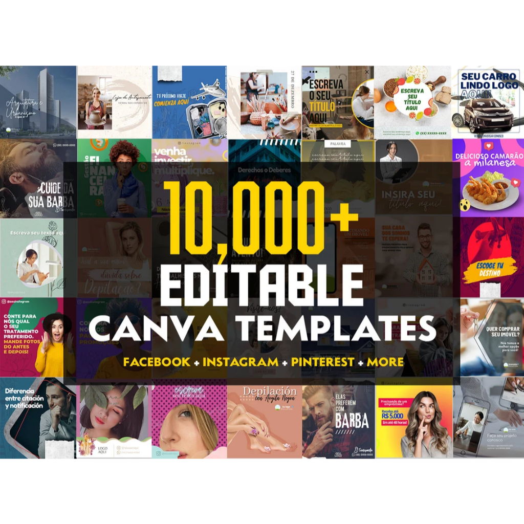 [PLR]10,000 Social Media Canva Templates Premium HD | Social Media Video Marketing Templates