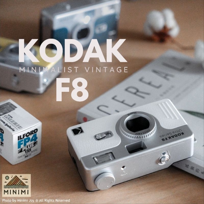 Kodak F8 [Ready Stock ✨✨] Film Camera, Vintage, Full Frame, Minimal, Analog,
