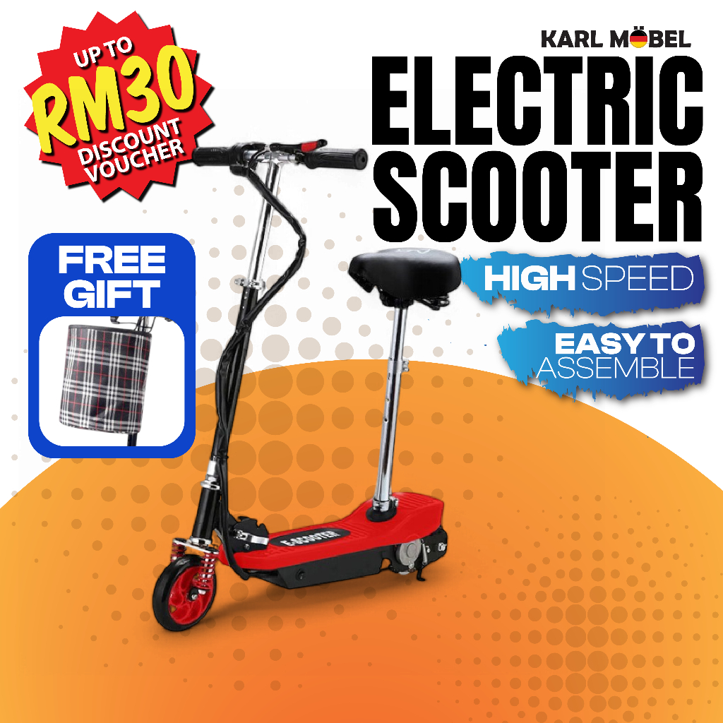Skuter Elektrik Scooter Electric Adult E-bike Elektrik Skuter Lipat Dewasa Murah E Scooter 24v Kids Motor Foldable