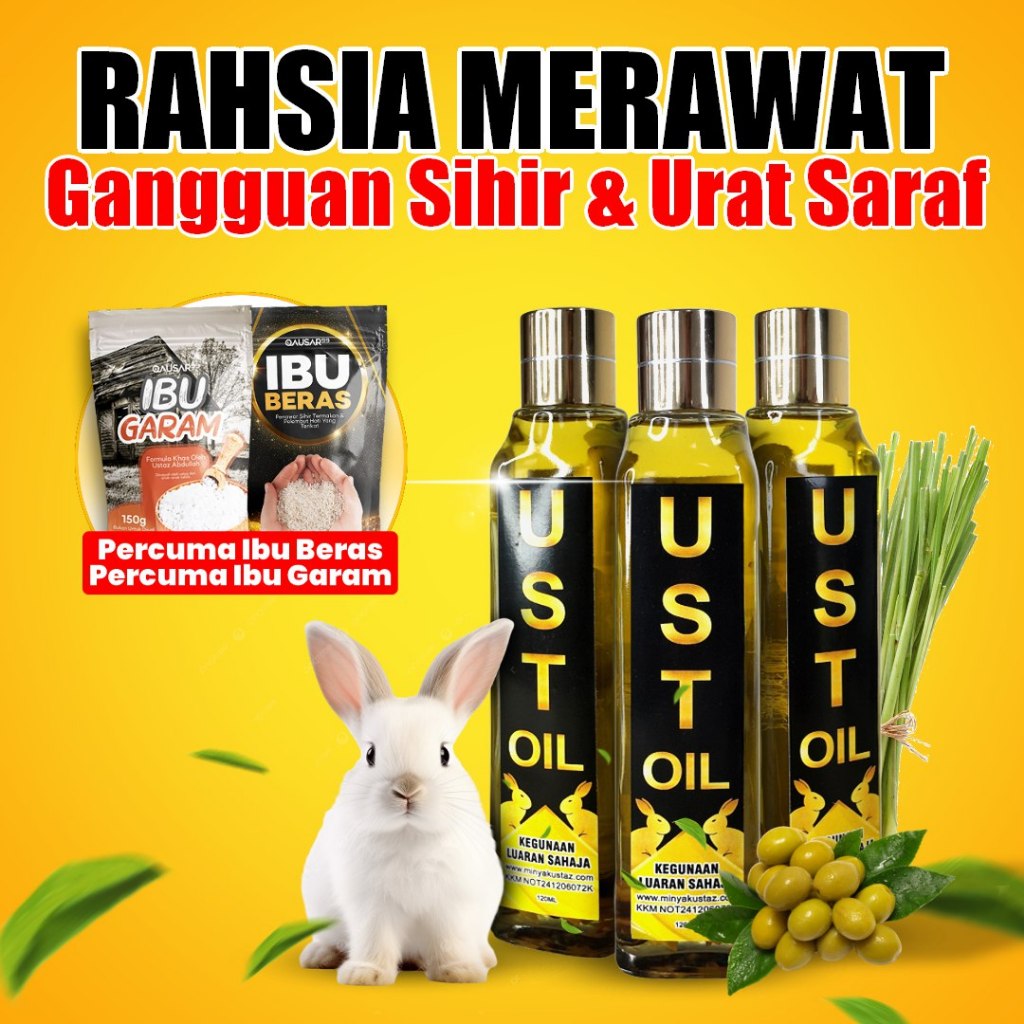 [ ORIGINAL HQ ] UST OIL BY USTAZ ABDULLAH SYARAFFI PERAWAT PERUBATAN ISLAM