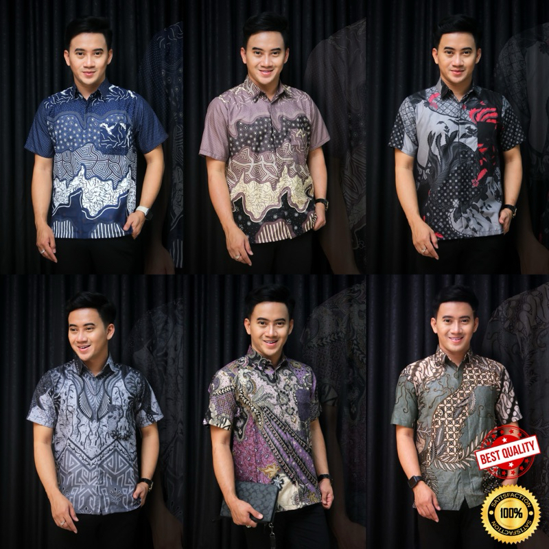 [M’sia Ready Stock] Kemeja Batik Lelaki Slimfit | Design Eksklusif | Sejuk & Tak Panas | Kain Poly Micro | Saiz S - XXL