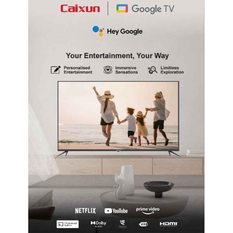 Caixun 50" 4K UHD Google TV C50V1UG