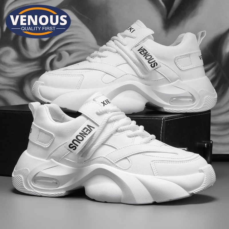 【Venous】2025 Kasut Putih Lelaki Original 100% White Sports Shoes Men High Quality Rubber Sneakers for Men 白男鞋 包鞋男