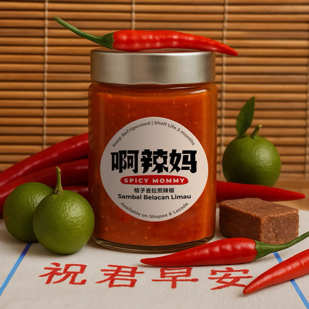 SUPER HOT啊辣妈Spicy Mommy 250g Homemade Sambal Belacan Limau