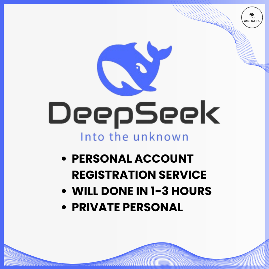 ⭐DeepSeek AI – Personal Account Registration Service | Best AI Study & Work Assistant | Paraphrasing, Research⭐