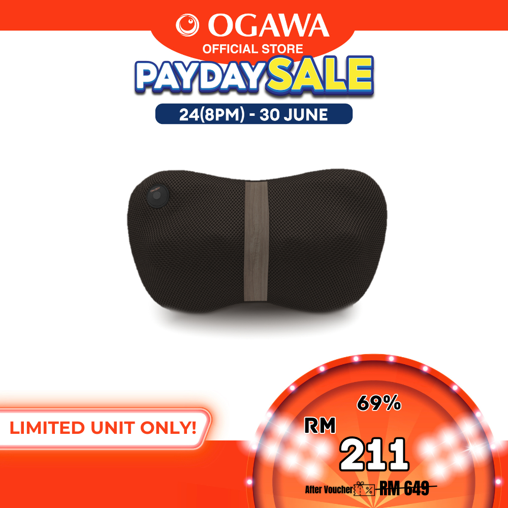 OGAWA Mobile Shiatsu Lite Shiatsu Kneading Massage Pillow