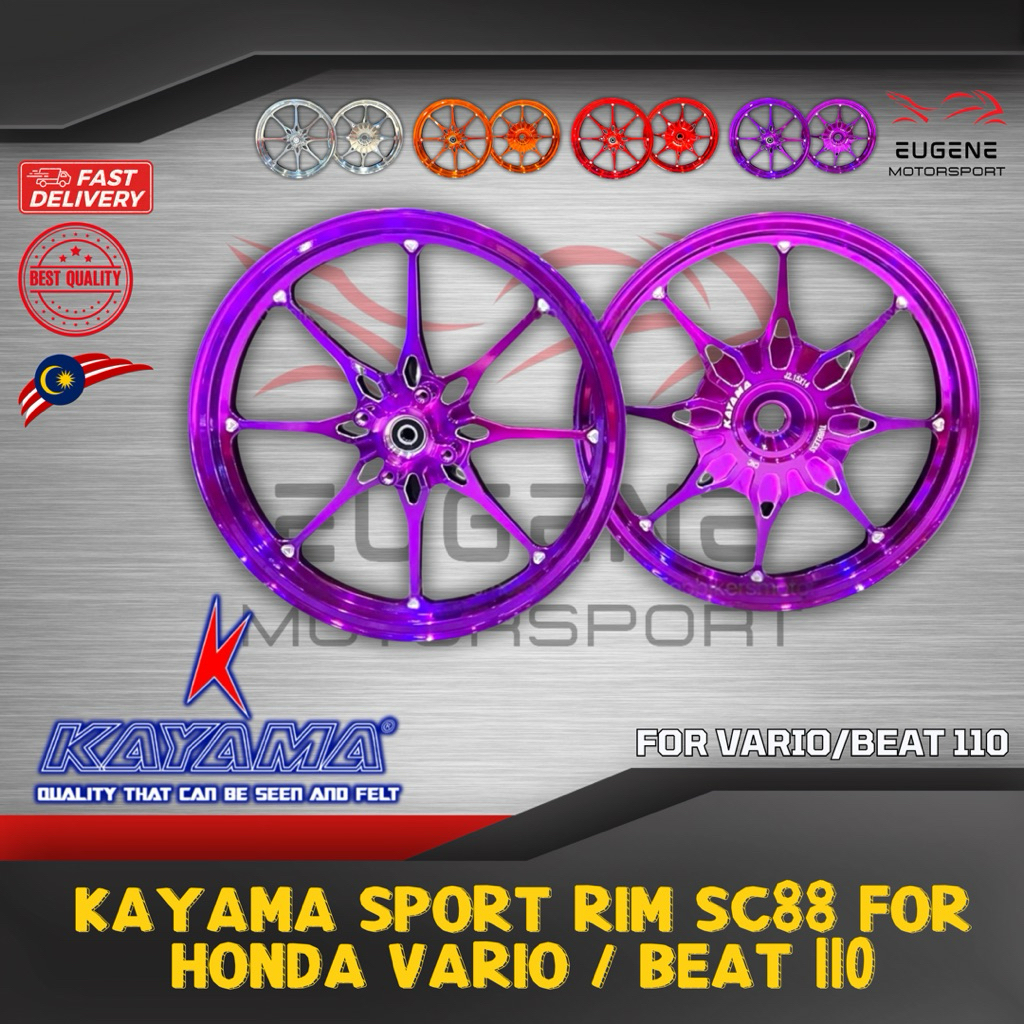 (KAYAMA) Cnc Sport Rim (SC88) For Honda Vario125 / Vario150 / Beat110