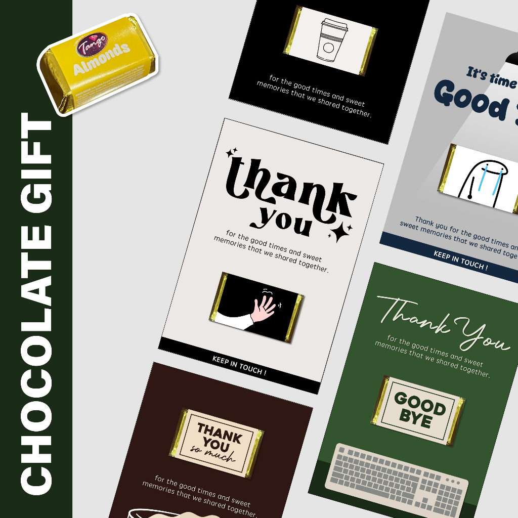 OHJOLLY 1Pcs Farewell Chocolate Gift Set Gift Farewell Gift For Colleague In Bulk Tango Chocolate