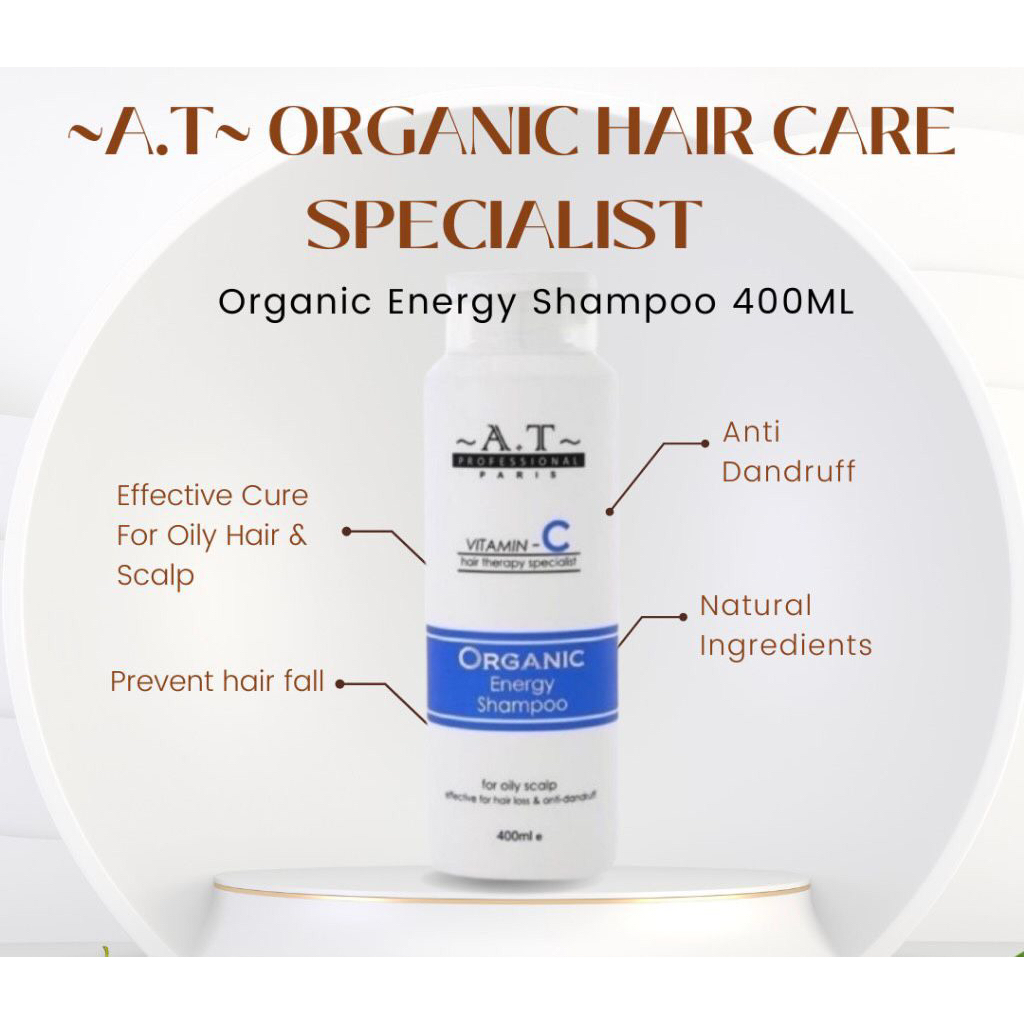 AT Anti Hair Loss energy Shampoo 400ml【3 days instant result】