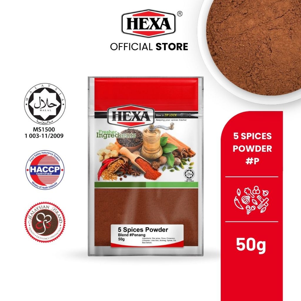 HEXA 5 Spices Powder Penang 50gm Serbuk Lima Rempah