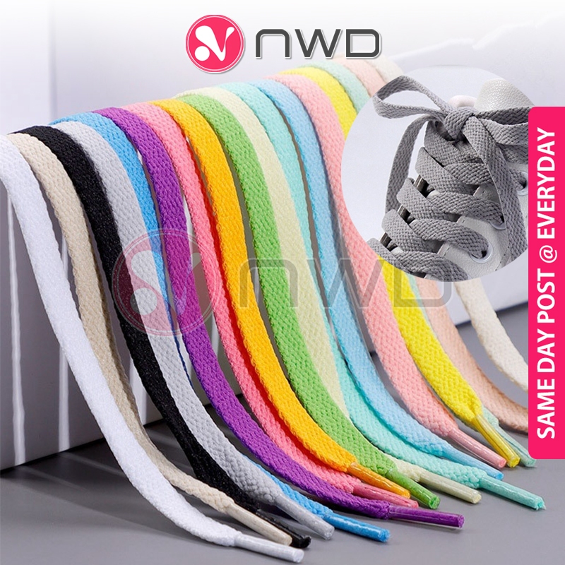 《 》 120cm Fashion Color Shoelace Sneaker Strings Boot Laces Adult Men Women Sport Flat Laces Tali Kasut 彩色鞋带