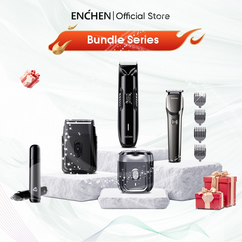 Enchen Bundle Series Mini 6/Beardo2/MS003/Spark3/EN005 Mesin Cukur Janggut Mesin Rambut Pemangkas Elektrik Rambut Badan