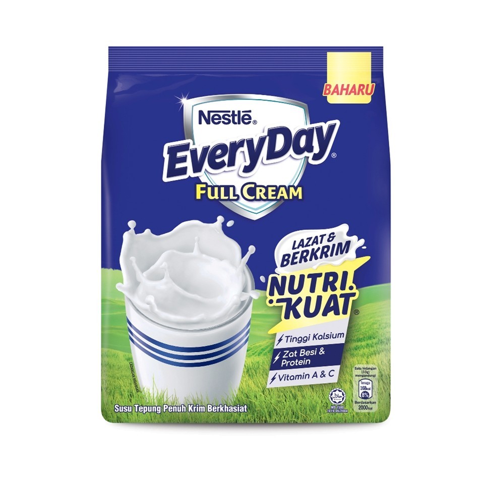 NESTLE EVERYDAY Full Cream - Family Milk Powder Softpack 9x750g MY