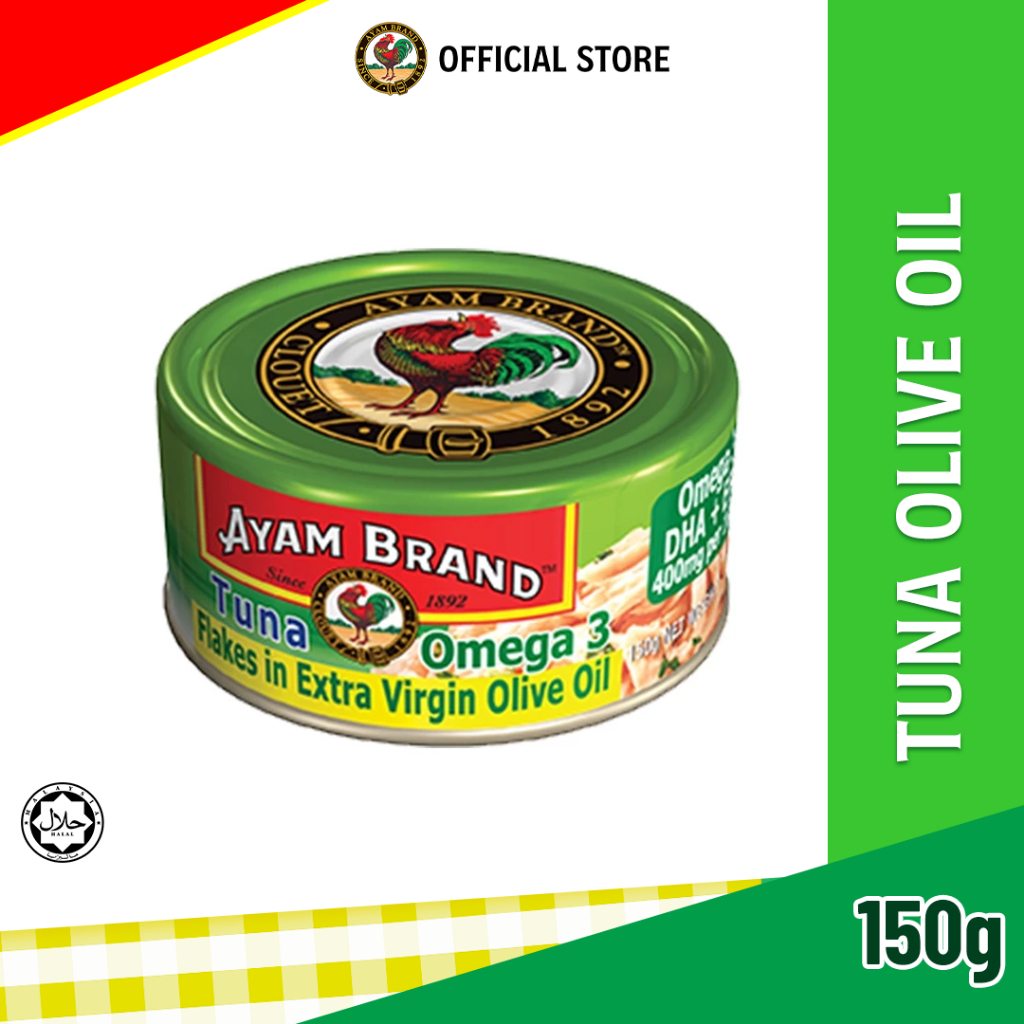Ayam Brand Tuna Flakes in Olive Oil (OMEGA 3) 150g
