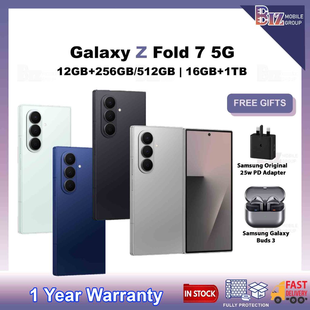 [READY STOCK] Samsung Galaxy Z Fold 7 /  Fold 6 5G [12GB+256GB/12GB+512GB/16GB+1TB] | Original Malaysia New Set