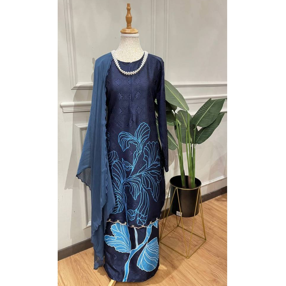 KURUNG MODEN BATIK QAISARA (NEW ARRIVAL KURUNG BATIK SULAM) - HAYFA FELLA