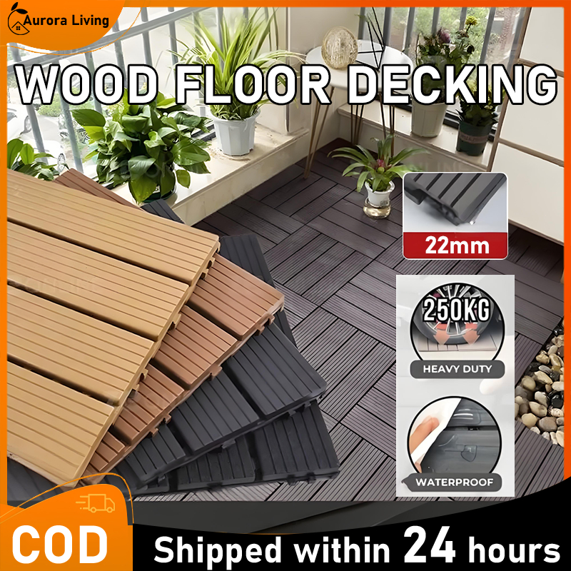 Plastic Floor Wood/ Garden Decoration/ Terrace Decoration/ Outdoor Brown Wood Design Floor Decking