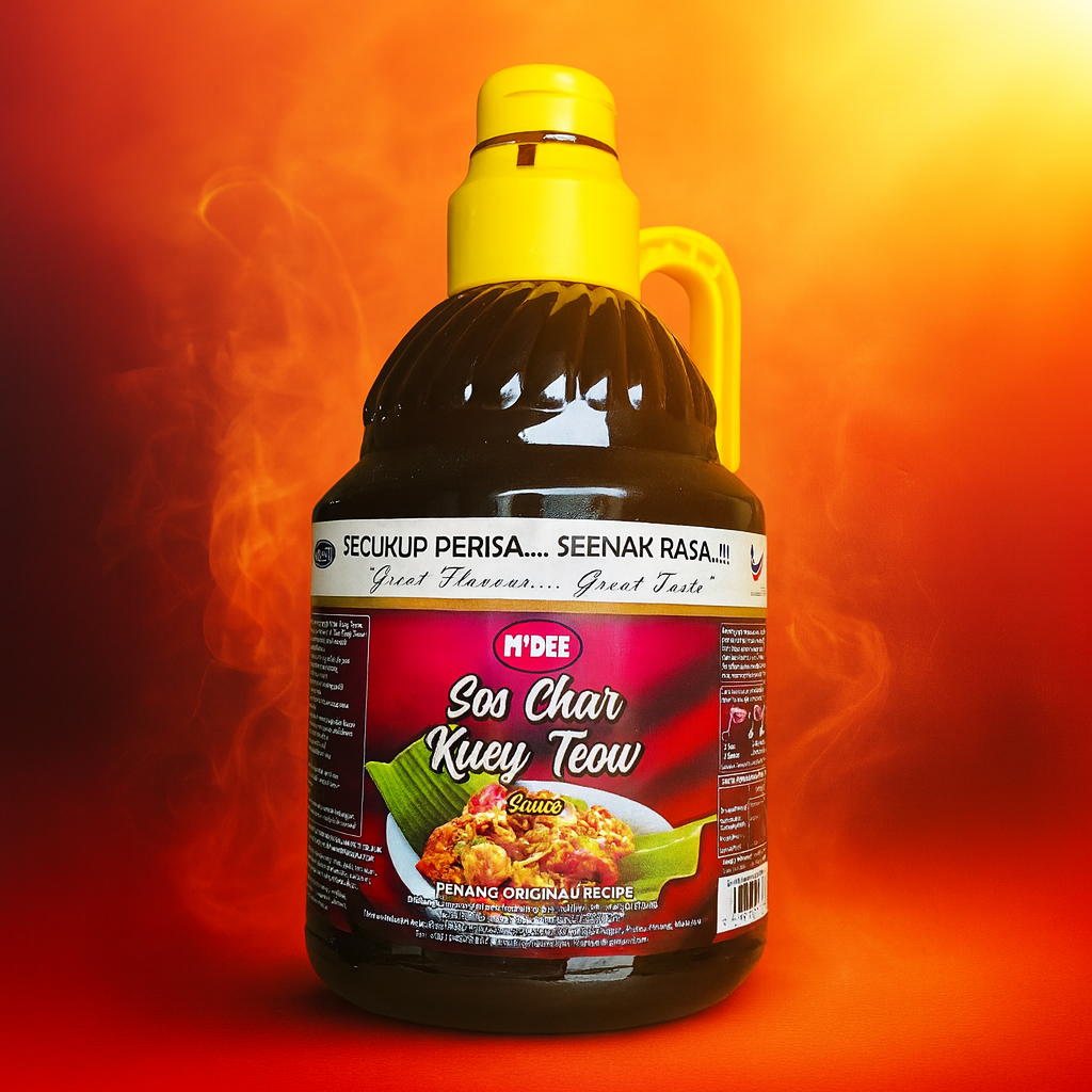 M'DEE  PATI SOS CHAR KOAY TEOW 1.5KG - Paste Char Cooking Food Pedas Rasa Asli Penang Unik Menarik