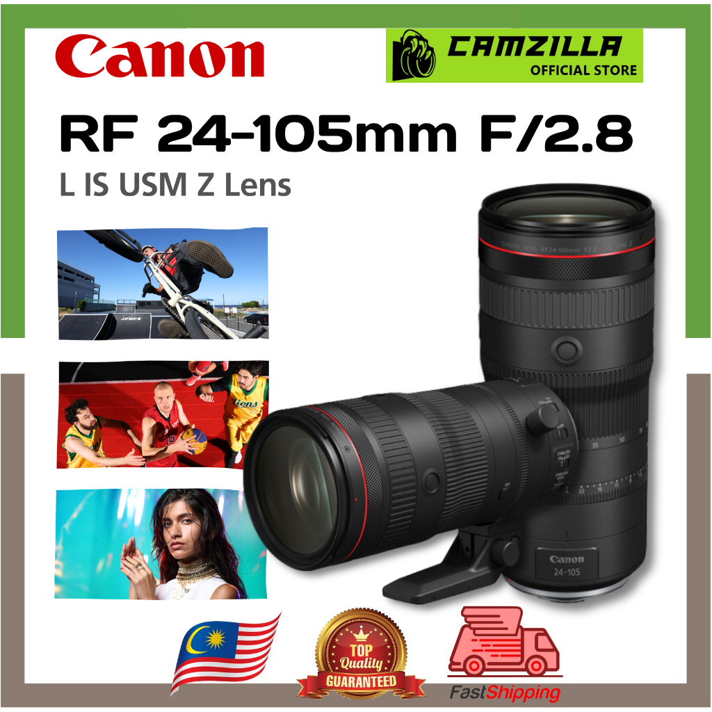 Canon RF24-105mm F2.8 L is USM Z Standard Zoom Lens, Mirrorless, Full-Frame Coverage, Close-Focusing Lens