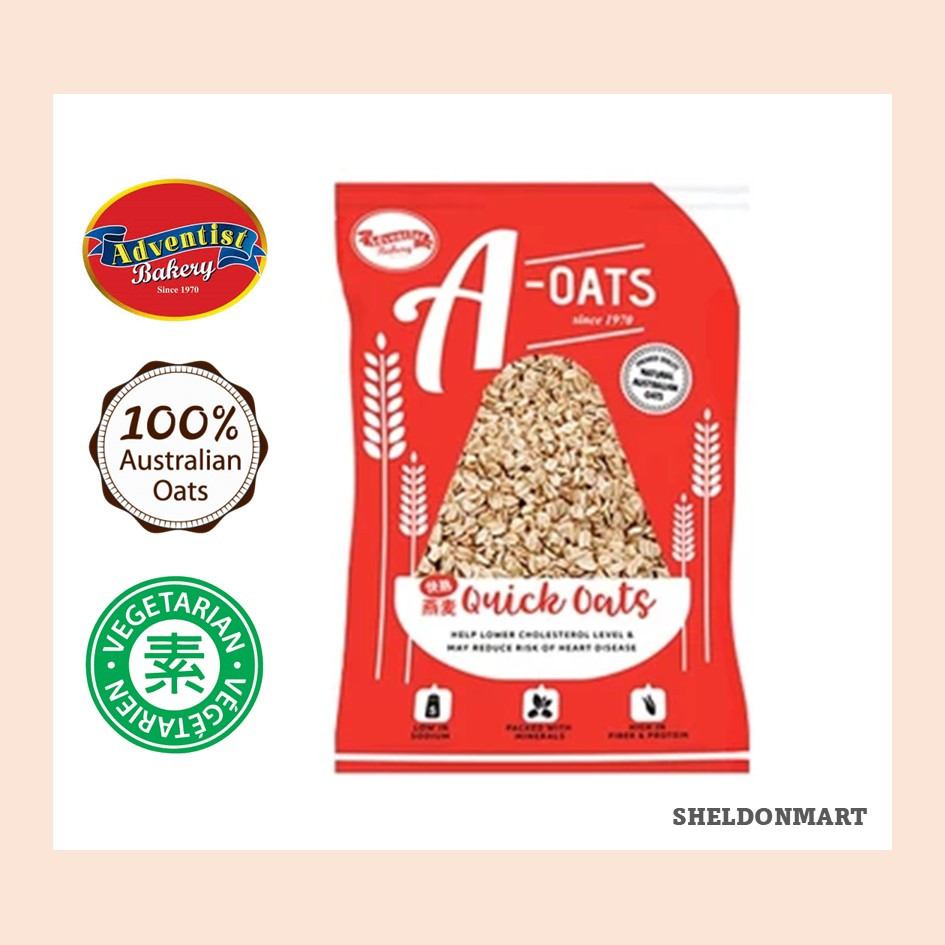 [EXP: 03/2027] PENANG ADVENTIST BAKERY A-OATS QUICK OATS 1KG (RED)