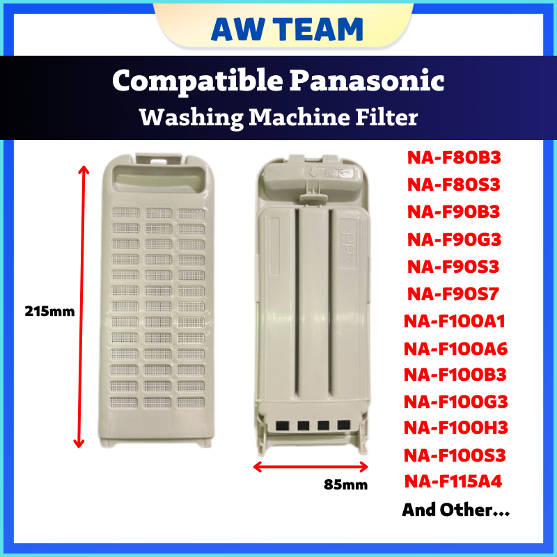 Compatible PANASONIC Washing Machine Filter  NA-F80B3  NA-F80S3  NA-F90B3  NA-F90G3  NA-F90S3  NA-F9