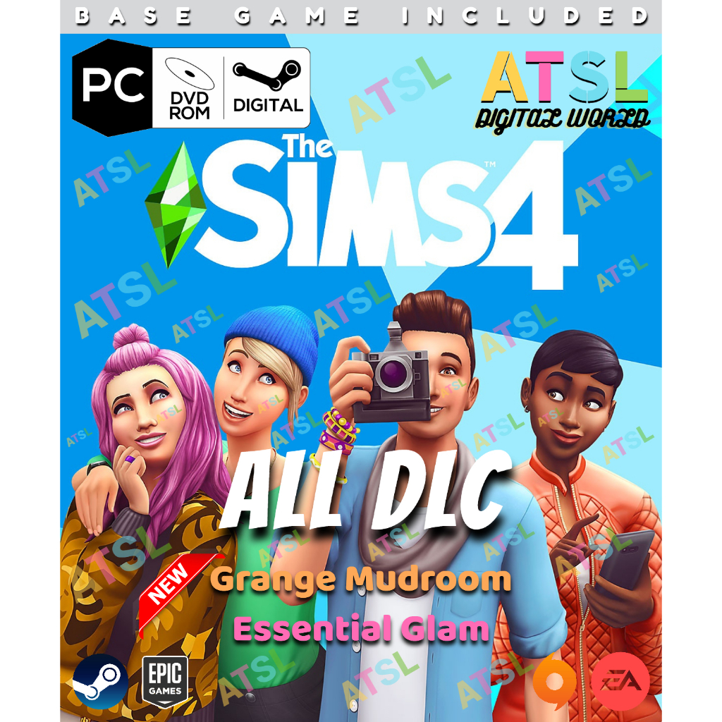 The Sims 4 ALL DLC ONLINE + Grange Mudroom & Essential Glam [EA / STEAM / EPIC]