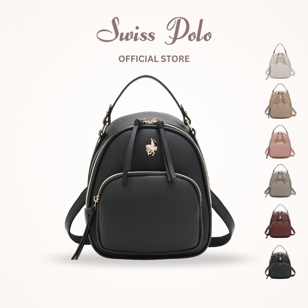 SWISS POLO Ladies PU Leather Mini Backpack - Multi Colour HGZ 7850
